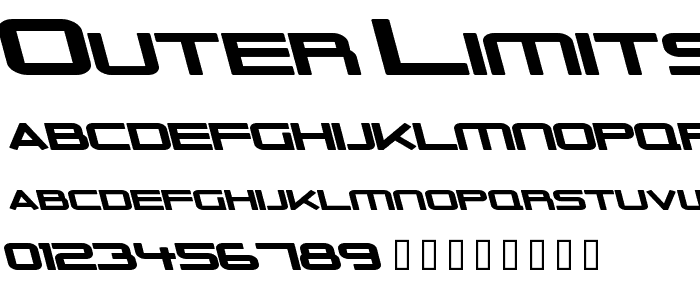 Outer Limits Solid Extended Italic font